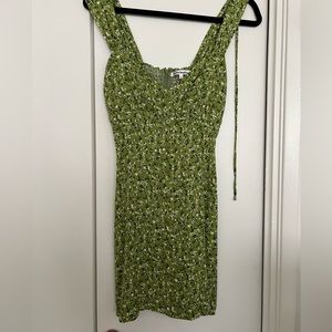 Mini Green Reformation Dress